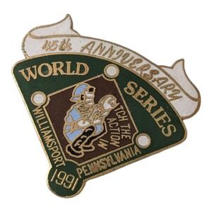 1991 Williamsport World Series 45th Anniversary Pin‎ Pennsylvania Baseball
